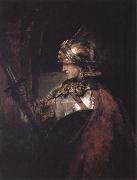 REMBRANDT Harmenszoon van Rijn A Man in Armour France oil painting artist